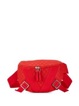 Bottega Veneta Pre-Owned 2012-2023 Nappa Intrecciato Carved Panels Gürteltasche - Rot von Bottega Veneta