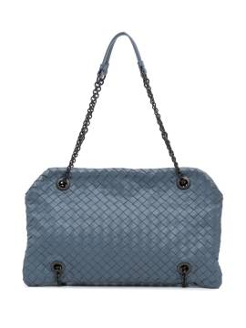 Bottega Veneta Pre-Owned 2012-2023 Intrecciato Duo Schultertasche aus Nappa - Blau von Bottega Veneta