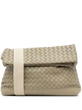 Bottega Veneta Pre-Owned 2012-2023 Intrecciato Fold Over Umhängetasche aus Nappaleder - Braun von Bottega Veneta