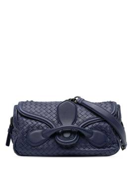 Bottega Veneta Pre-Owned 2012-2023 Intrecciato Rialto Schultertasche aus Nappaleder - Blau von Bottega Veneta