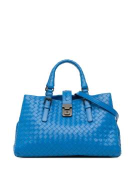 Bottega Veneta Pre-Owned 2012-2023 kleine Intrecciato Roma Satchel-Tasche - Blau von Bottega Veneta