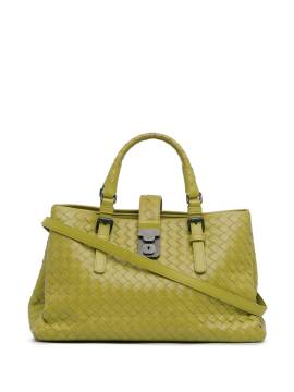 Bottega Veneta Pre-Owned 2012-2023 kleine Intrecciato Roma Satchel-Tasche - Grün von Bottega Veneta