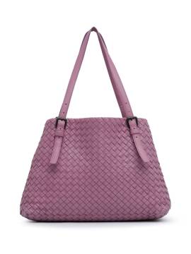 Bottega Veneta Pre-Owned 2012-2023 mittelgroßer Intrecciato Cesta Tote Bag aus Nappaleder - Rosa von Bottega Veneta