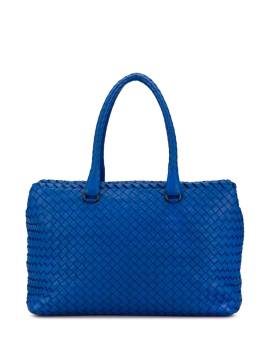 Bottega Veneta Pre-Owned 2012-2024 Intrecciato Brick Tote Bag - Blau von Bottega Veneta