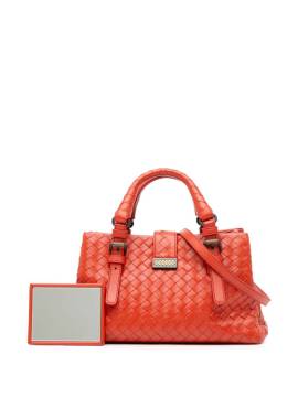 Bottega Veneta Pre-Owned 2012-2024 mini Intrecciato Roma Satchel-Tasche aus Nappaleder - Orange von Bottega Veneta