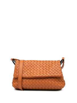 Bottega Veneta Pre-Owned 2012-2024 Intrecciato Flap Umhängetasche aus Nappaleder - Orange von Bottega Veneta