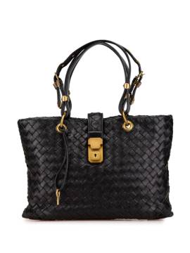 Bottega Veneta Pre-Owned 2012-2024 kleine Intrecciato Nappa Capri Handtasche - Schwarz von Bottega Veneta