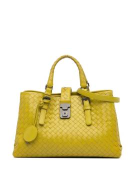 Bottega Veneta Pre-Owned 2012-2024 kleine Intrecciato Roma Satchel-Tasche - Gelb von Bottega Veneta