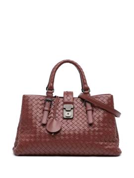 Bottega Veneta Pre-Owned 2012-2024 kleine Intrecciato Roma Satchel-Tasche - Rot von Bottega Veneta