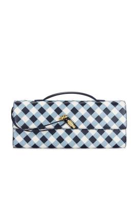 Bottega Veneta TASCHE ANDIAMO in Abyss  Ice White  & Muse Brass - Blue. Size all. von Bottega Veneta