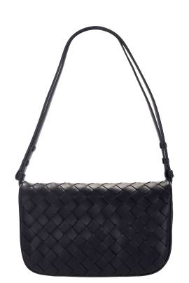 Bottega Veneta TASCHE INTRECCIATO PUFF in Black & Space Gold - Black. Size all. von Bottega Veneta