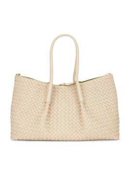Bottega Veneta TASCHE PINACOTECA TOTE in Ecru  Matcha  & Muse Brass - Beige. Size all. von Bottega Veneta