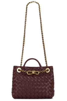 Bottega Veneta TASCHE SMALL ANDIAMO in Madder Brown & Muse Brass - Brown. Size all. von Bottega Veneta