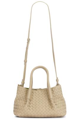 Bottega Veneta TASCHE SMALL PINACOTECA TOTE in Ecru  Matcha  & Muse Brass - Taupe. Size all. von Bottega Veneta