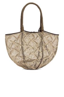 Bottega Veneta TASCHEN FISHNET in Beige  Fondant  Champagne  & Muse Brass - Beige. Size all. von Bottega Veneta