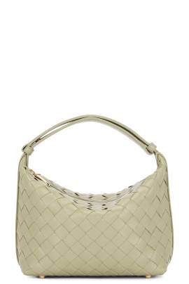 Bottega Veneta TASCHEN MINI WALLACE in Travertine & Gold - Sage. Size all. von Bottega Veneta