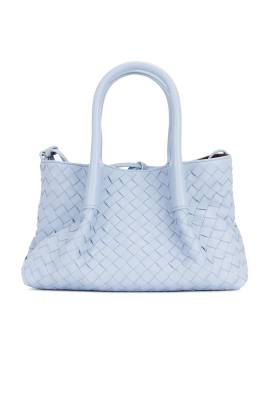 Bottega Veneta TASCHEN NEW MINI in Lunar  Fondant  & Muse Brass - Baby Blue. Size all. von Bottega Veneta