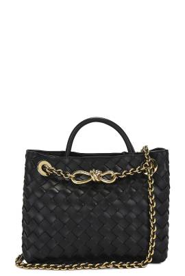 Bottega Veneta TASCHEN SMALL ANDIAMO in Black & Muse Brass - Black. Size all. von Bottega Veneta