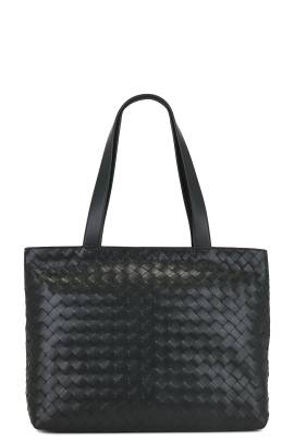 Bottega Veneta TOTE-BAG AVENUE INTRECCIATO in Dark Green & Silver - Dark Green. Size all. von Bottega Veneta