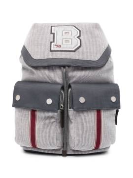 Brunello Cucinelli Kids Rucksack mit Logo-Patch - Grau von Brunello Cucinelli Kids