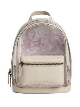 Brunello Cucinelli Kids floral-print backpack - Rosa von Brunello Cucinelli Kids