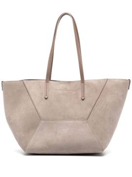 Brunello Cucinelli Kleine BC Duo Wildledertasche - Grau von Brunello Cucinelli