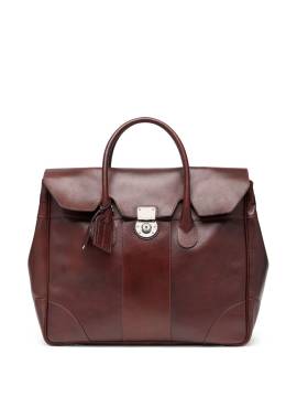 Brunello Cucinelli Reisetasche aus Leder - Violett von Brunello Cucinelli