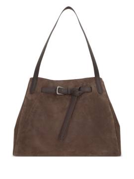 Brunello Cucinelli Schultertasche aus Wildleder - Braun von Brunello Cucinelli