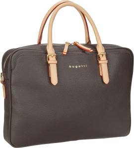 Bugatti Ella Briefcase  in Braun (8.5 Liter), Aktentasche von Bugatti