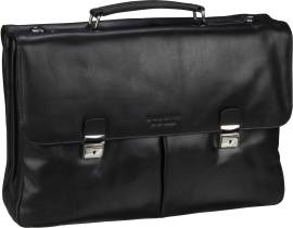 Bugatti Romano Briefcase Large  in Schwarz (18.5 Liter), Aktentasche von Bugatti