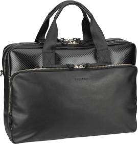 Bugatti Comet Briefcase L  in Schwarz (20.6 Liter), Aktentasche von Bugatti