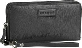 Bugatti Elsa Ladies Double Zip Wallet  in Schwarz (0.6 Liter), Geldbörse von Bugatti