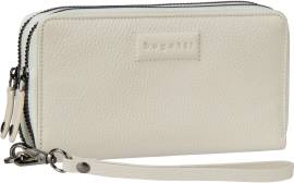 Bugatti Elsa Ladies Double Zip Wallet  in Weiß (0.6 Liter), Geldbörse von Bugatti