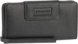 Bugatti Elsa Ladies Zip Wallet Large  in Schwarz (0.7 Liter), Geldbörse von Bugatti