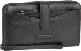 Bugatti Elsa Long Ladies Zip Key Wallet  in Schwarz (0.6 Liter), Geldbörse von Bugatti