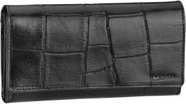 Bugatti Nevio Ladies Long Wallet With Flap  in Schwarz (0.7 Liter), Geldbörse von Bugatti