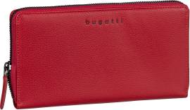 Bugatti Mira Long Zip Wallet 1012  in Rot (0.6 Liter), Geldbörse von Bugatti