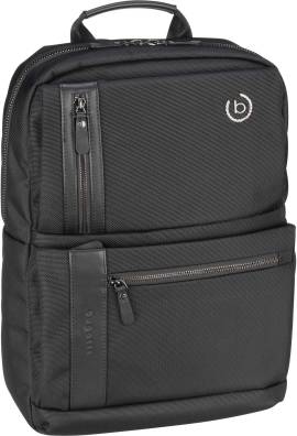 Bugatti Nero Backpack Medium  in Schwarz (18.2 Liter), Laptoprucksack von Bugatti