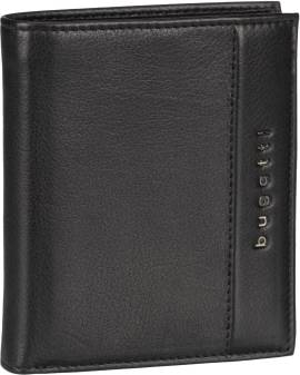 Bugatti Nome Vertical Wallet with Flap II  in Schwarz (0.3 Liter), Geldbörse von Bugatti