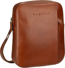 Bugatti Remo Shoulderbag Small II  in Cognac (3.8 Liter), Umhängetasche von Bugatti