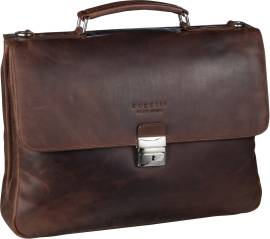 Bugatti Romano Briefcase Medium  in Braun (12.1 Liter), Aktentasche von Bugatti