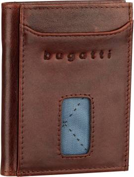 Bugatti Secure Slim Mini Wallet 1490R  in Braun (0.1 Liter), Kartenetui von Bugatti