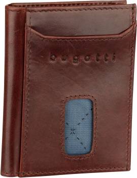 Bugatti Secure Slim Mini Wallet Special 1480R  in Braun (0.2 Liter), Geldbörse von Bugatti