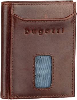 Bugatti Secure Slim Mini Zip Wallet Special 1485R  in Braun (0.1 Liter), Geldbörse von Bugatti