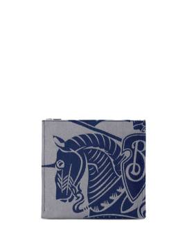 Burberry Canvas-Clutch mit Logo-Print - Blau von Burberry