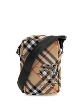 Burberry Kuriertasche mit Check-Muster - Nude von Burberry