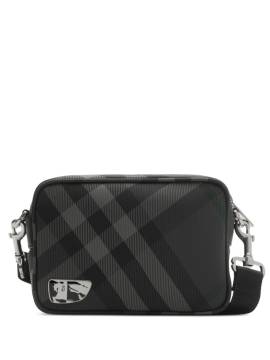 Burberry Grid Schultertasche - Grau von Burberry