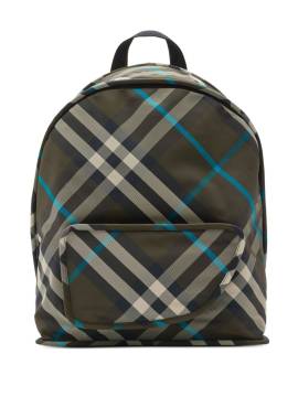 Burberry Karierter Shield Rucksack - Grün von Burberry