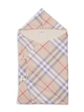 Burberry Kids Schlafsack mit Check-Print - Nude von Burberry