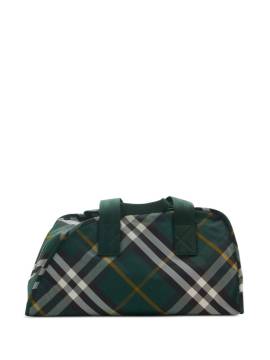 Burberry Mittelgroße Shield Reisetasche mit Check - Grün von Burberry